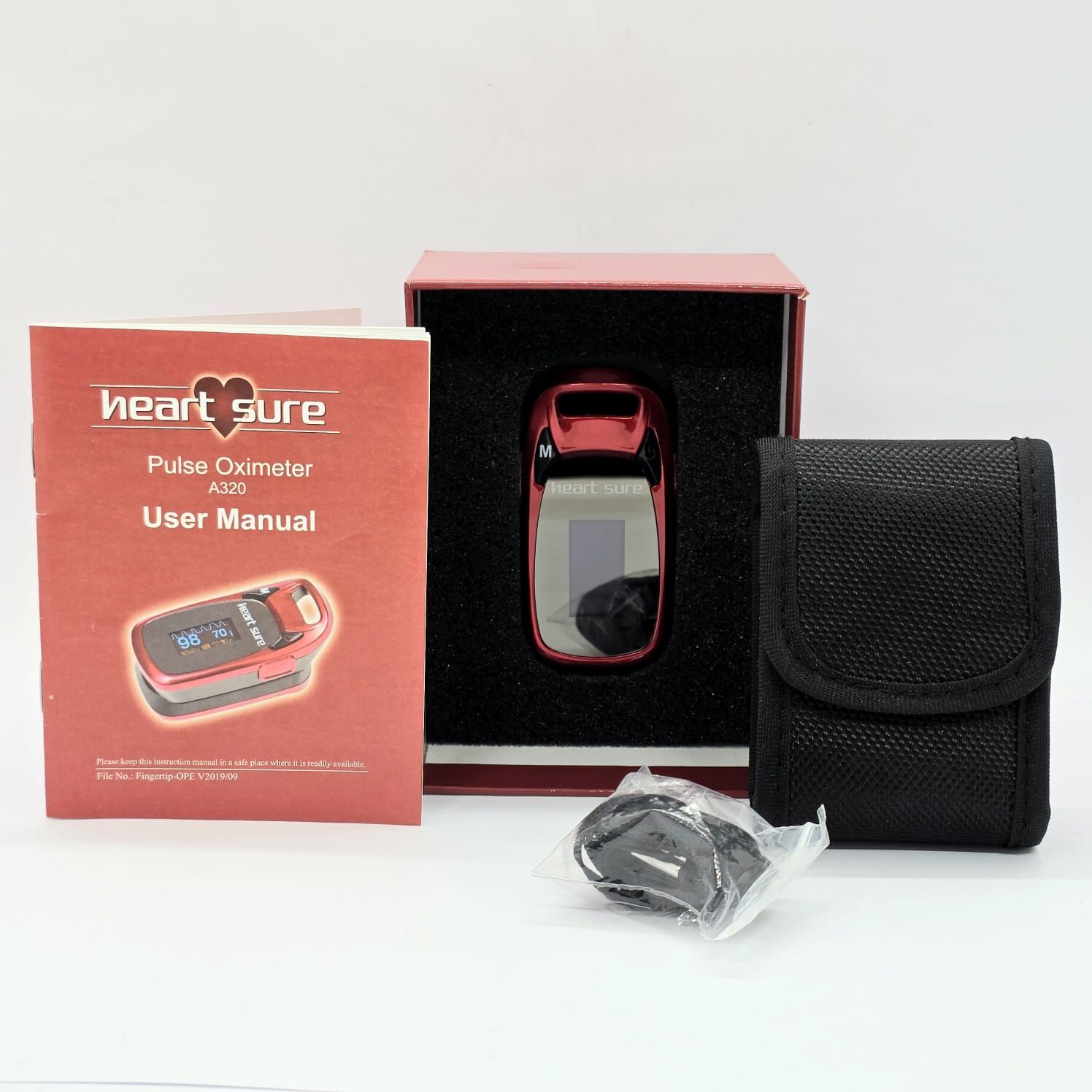 Heart Sure Pulse Oximeter A320 Measure Oxygen Saturation Pulse Rate OLED Display