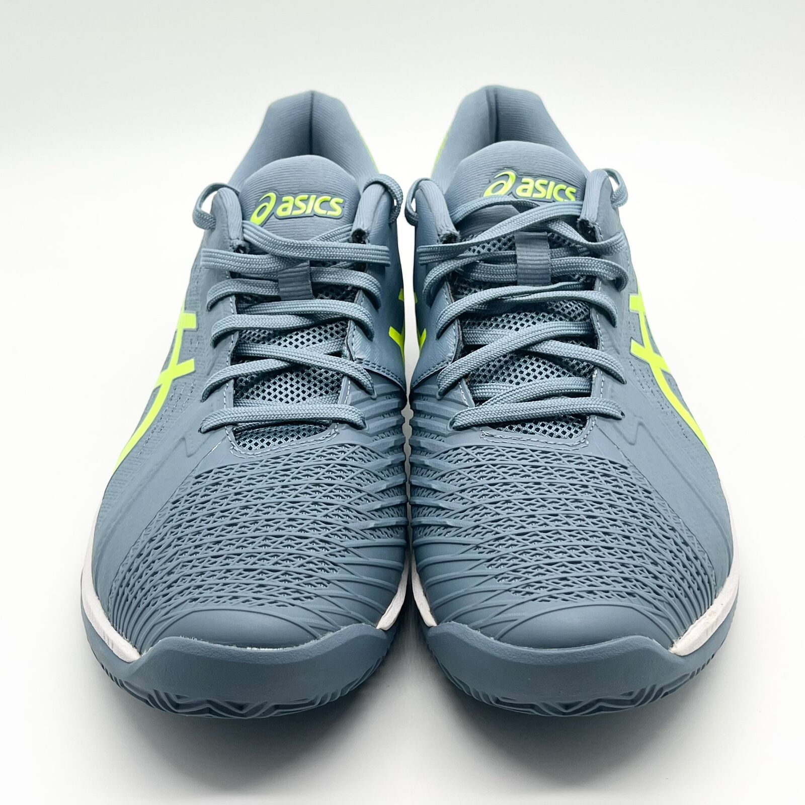 Asics Solution Swift FF Clay Mens Tennis Shoes 12 Steel Blue Green 1041A299-401