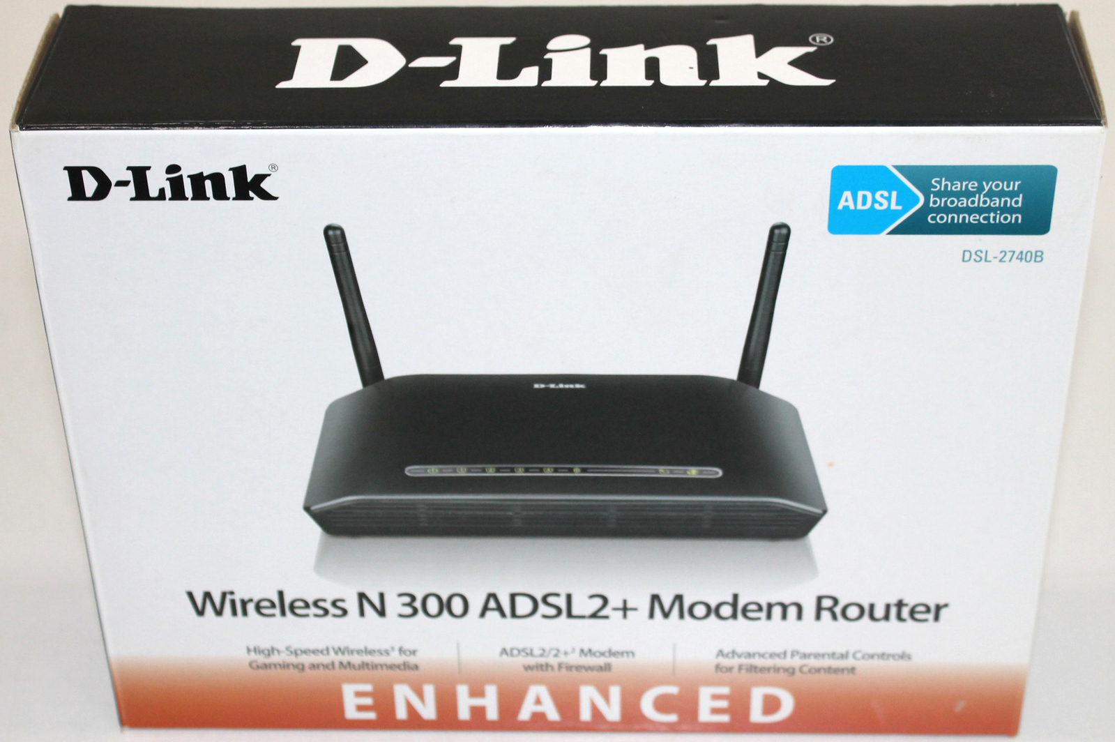 D Link Dsl 2750b Wireless N300 Adsl2 Modem Router Black