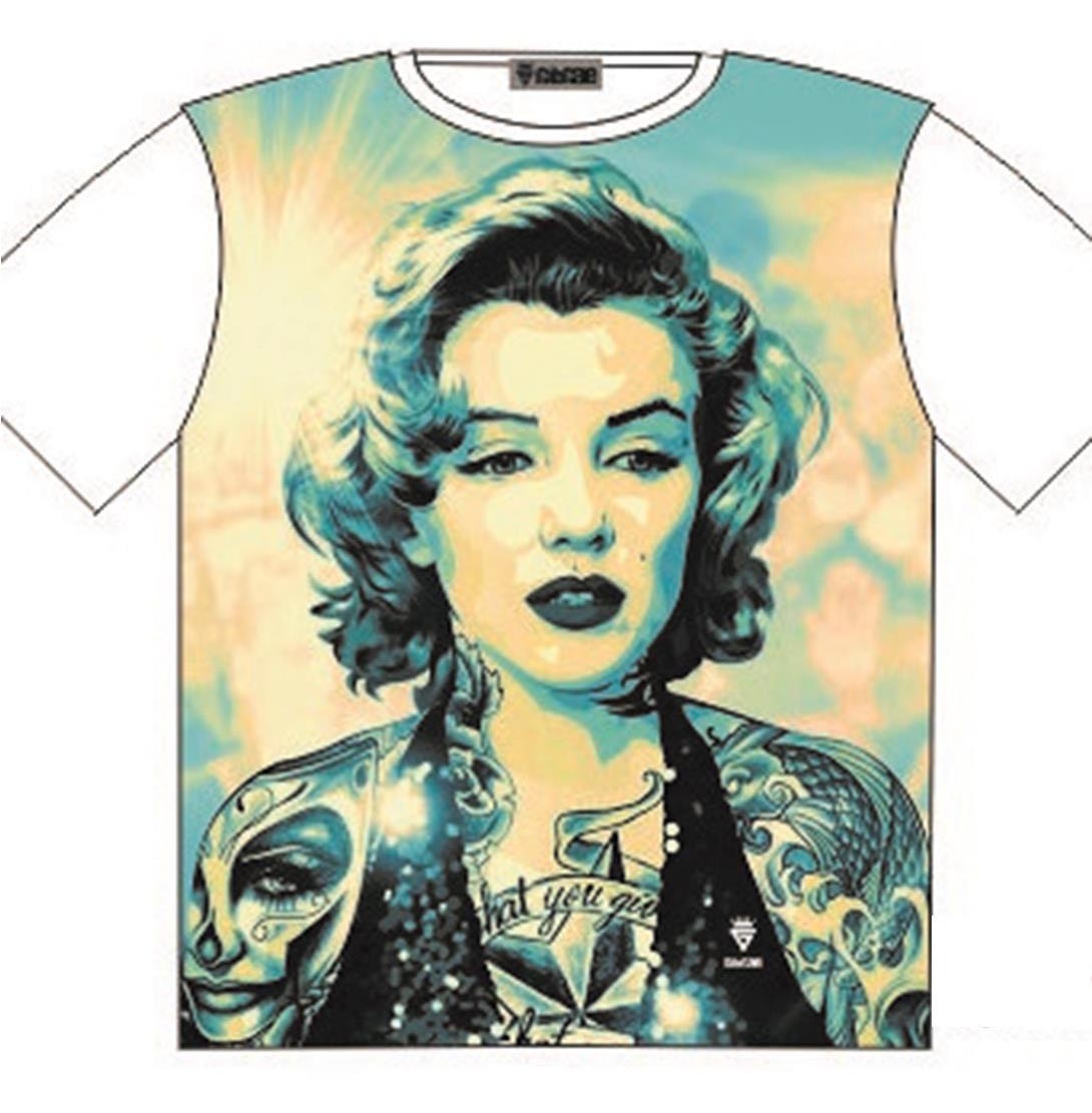 Marilyn Monroe tattoo art T Shirt Street fashion Mens Ladies AU STOCK