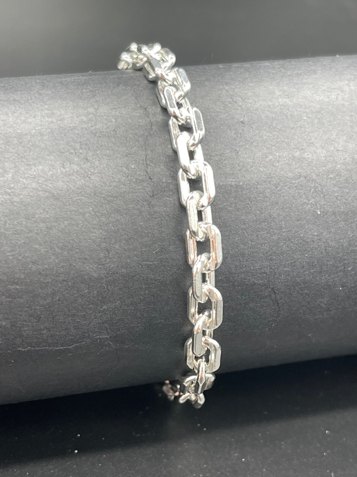 Ladies 925 Sterling Silver Fancy Link Longer Bracelet NEW