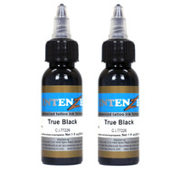 Genuine Intenze Tattoo Ink True Black 60ml (2 x 30ml bottles) AU Seller