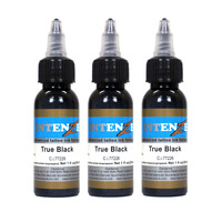  Genuine Intenze Tattoo Ink True Black 90ml (3 x 30ml bottles) AU Seller