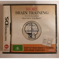 More Brain Training Nintendo DS Cartridge Game 