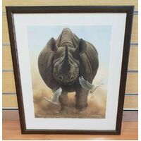 Andrew Bone Coming Through Collectable Framed Art Work With Certificate