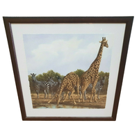 Andrew Bone Receding Waters Collectable Framed Art Work With Certificate