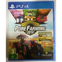 Pure Farming 2018 Sony Ps4 Playstation 4 Disc Game 