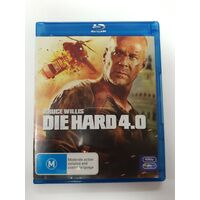 DIE HARD 4.0 BLU-RAY BLU RAY DVD  Bruce Willis 