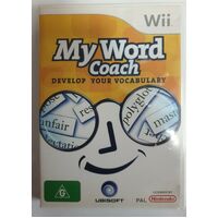My Word Coach Nintendo WII Game Disc Game