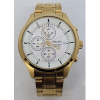 Seiko 4T57 Series Chronograph Stainless Steel Gold Tone Watch (Pre-Owned)