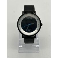 Terrance Williams x Uncle Jack Unisex 34mm Black Leather Band Watch