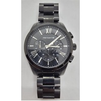 Michael Hill Men's Chronograph Black Tone Stainless Steel Watch