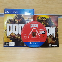 Doom Playstaion 4 PS4 Game Disc
