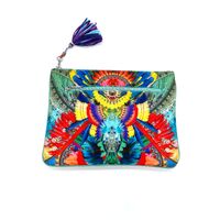Camilla Psychedelica Multi Clutch Canvas Handbag (Pre-owned