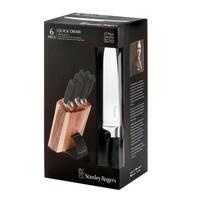 Stanley Roger 6 Piece Quick Draw Knife Block Set (NEW)