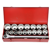 KC Tools 22 Piece 1 Inch Drive Heavy Duty Imperial AF Socket Set