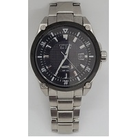 Citizen Eco-Drive GN-4W-S Mens Analog Silver Stainless Steel Watch 100m WR