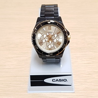 Casio Men's Watch Black Stainless Steel Dress - MTD-1075