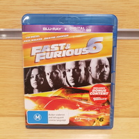 Fast & Furious 6 Blu-Ray DVD *Ultraviolet Voucher Expired