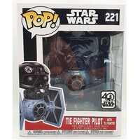 Tie Fighter Pilot With TIE Fighter Star Wars Pop Vinyl 221