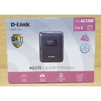 D-Link DWR-933 4g/LTE Cat 6 Wi-fi Hotspot Factory Sealed (Pre-Owned)