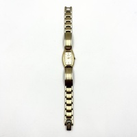 Seiko Ladies Gold Tone Quartz Watch 1N00-0FR0 Rectangular Ivory Dial