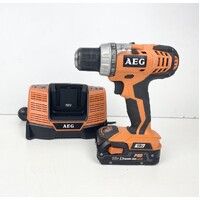 AEG 18V Cordless Drill/ Driver with 1.5Ah Battery + 18V Charger BL1218  BS 18C (Pre-Owned)