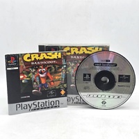 Crash Bandicoot PS1 PlayStation 1 Platinum Edition PAL Complete with Manual