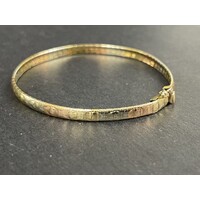 Ladies 14ct Three Tone Gold Snake Link Bracelet (Pre-Owned)
