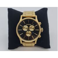 Nixon Sentry Chrono Watch 42mm All Gold/Black A386510 (Pre-Owned)