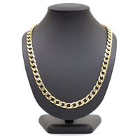 Men's 9K Solid Yellow Gold Curb Link Chain Necklace 66.7 Grams (pre-owned)