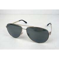 Gucci Aviator Mens Sunglasses Gold GG0137S 002 61 (Pre-owned)