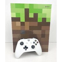 MICROSOFT XBOX ONE S Minecraft Limited Edition 1TB Console + White Xbox Controller 1681 (Pre-Owned)