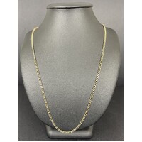 Unisex 9ct Yellow Gold Curb Link Necklace Parrot Clasp (Pre-Owned)