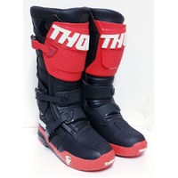 Thor 2022 Motocross Boots Radial Black / Red Size 10 US (Pre-Owned)