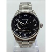 Seiko SPB043J1 SPB043 Blackface 6R27B Automatic Power Reserve Stainless Steel Men’s Watch in Original Box (Pre-Owned)