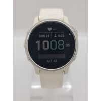 Garmin Fenix 6S Premium Multisport GPS Watch Smaller-Sized White Band