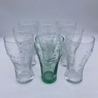 Coca-Cola Rio 2016 Olympic Games 9-Piece Glass Set Collectible Glassware