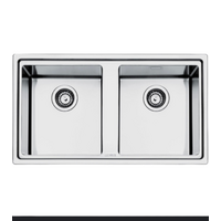 Smeg LD862A Double Bowl Topmount Sink (New never used)
