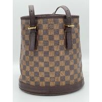 Louis Vuitton 2007 Damier Ebène Marais Shoulder Bag Leather Brown N42240