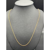 Ladies 18ct Yellow Gold Rope Link Necklace (Pre-Owned)