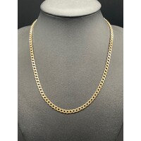 Unisex 9ct Yellow Gold Curb Link Necklace (Pre-Owned)