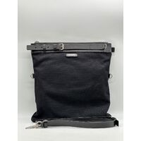 Yves Saint Laurent YSL Paris Canvas Tote Bag Detachable Strap GUS2E 1000 Black