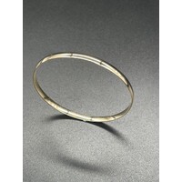 Ladies Solid 15 grams 9ct Yellow Gold Round Bangle Fine Jewellery