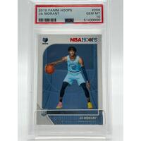 2019 Panini Hoops 259 JA Morant Memphis Grizzlies Rookie Basketball Card PSA 10