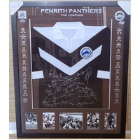 Penrith Panthers Limited Edition Signed Legends Jersey Framed 49 of 500