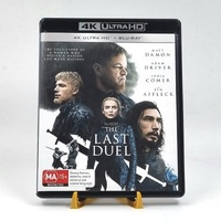 The Last Duel 4K Ultra HD + Blu-ray 2021 Matt Damon Historical Drama