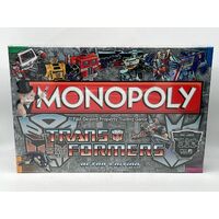 Monopoly: Transformers Retro Edition Board Game (New Never Used)