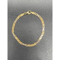 Unisex Solid 18ct Yellow Gold Birdseye Link Bracelet Fine Jewellery 7.9 Grams