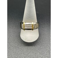 Mens Solid 18ct White Gold Diamond Ring Fine Jewellery 9.5 Grams Size UK V